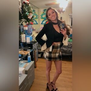 Plaid Mini Skirt